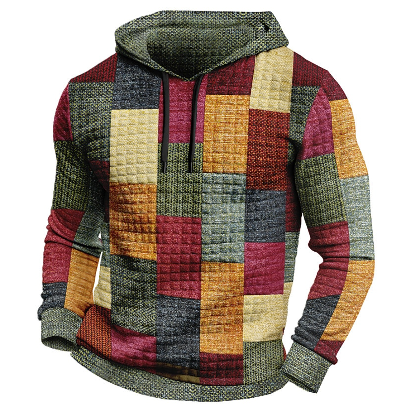 Herren Kapuzenpullover Eleganter Stil 100% Italienische Baumwolle-1
