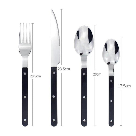 Bistro Besteckset 24-teilig für 6 Personen mit Stilvollem Design 8