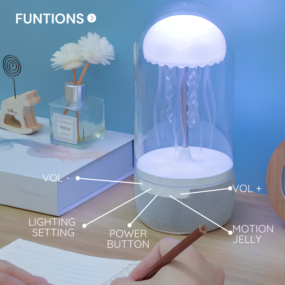 Bluetooth Lautsprecher Quallen Design Mit Neonlichtern Für Musikliebhaber 7
