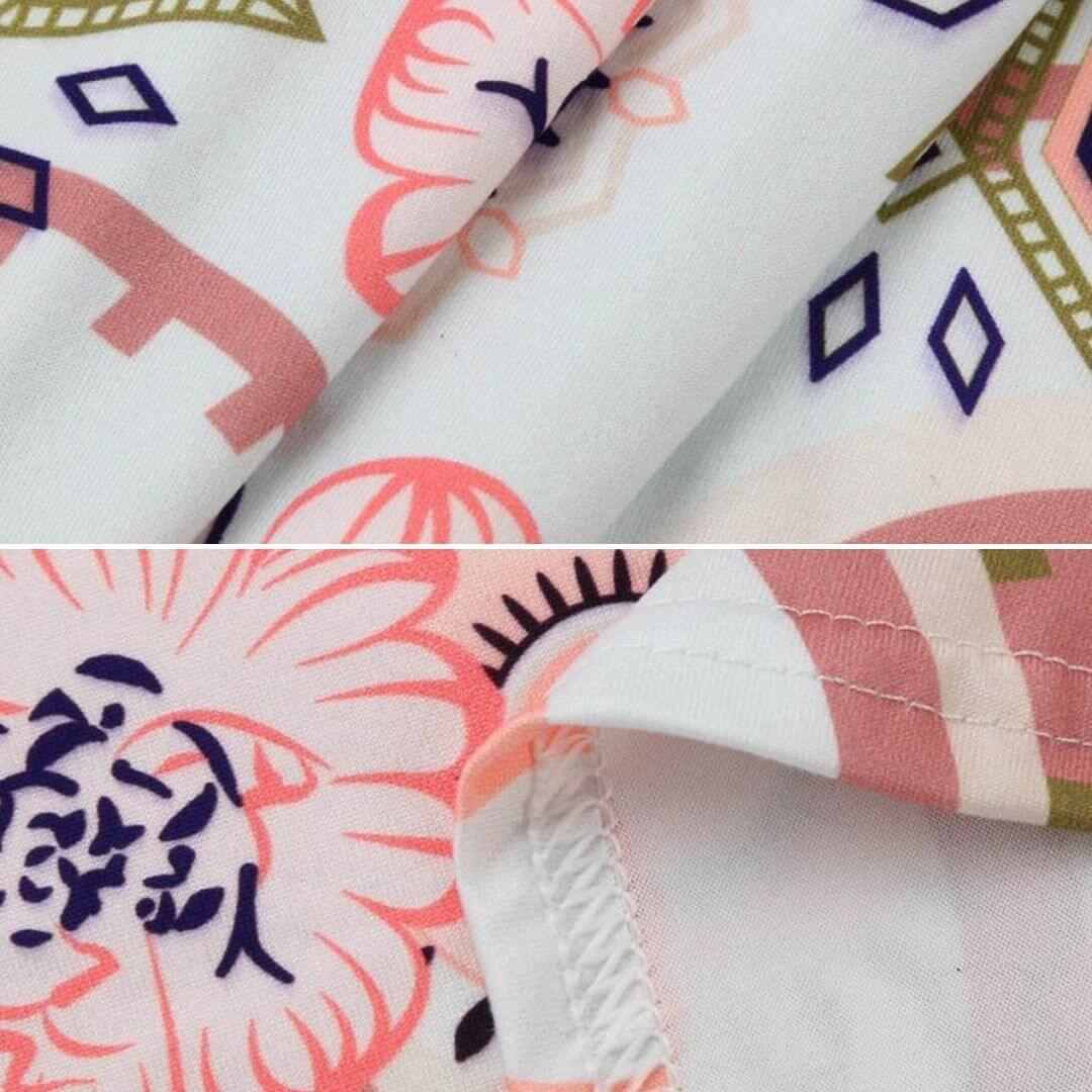 Bluse Mit Geblümter Tunika