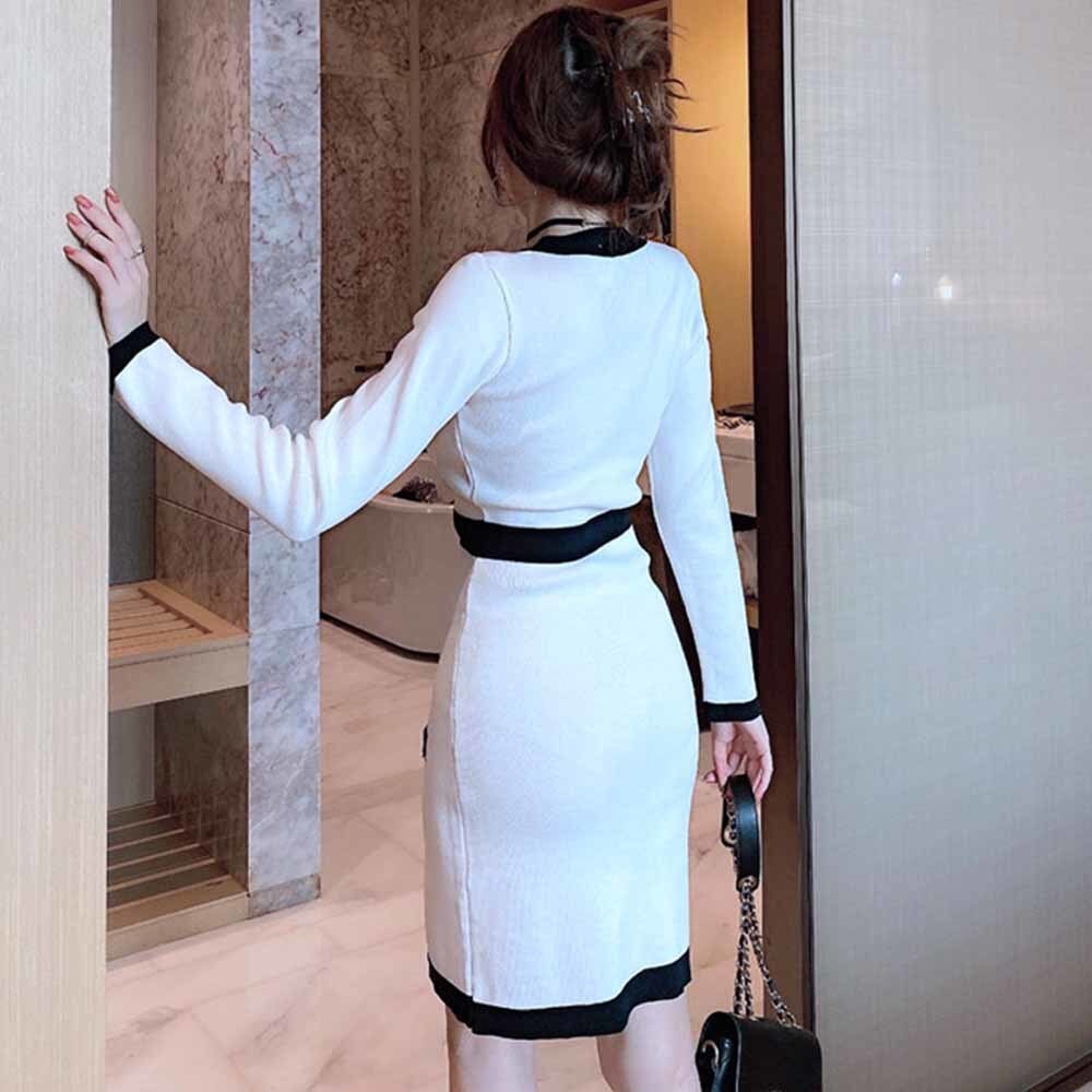 Bodycon-Pullover-Kleid