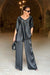 Variant image for Damen Anzug Set Elegantes Satin Zweiteiliges Outfit-9