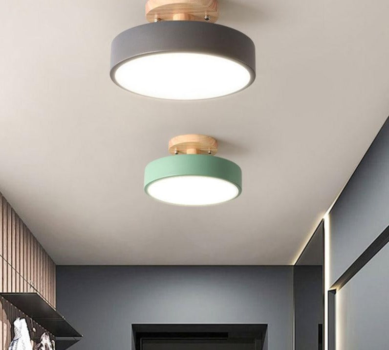 Bunte LED Deckenleuchte im Nordischen Stil für Wohnzimmer und Essbereiche 7
