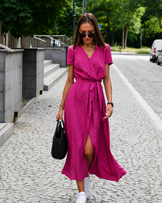 Damen Kleid Blumendruck Luftig Baumwolle für Sommerkleider