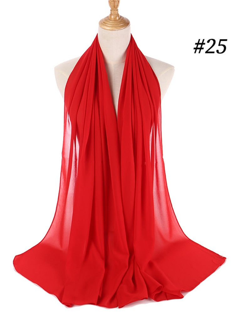 Chiffon Hijab Stirnband