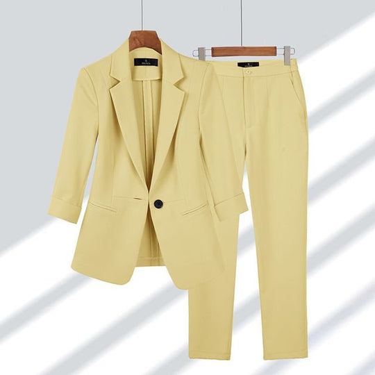 Variant image for Damenanzug Blazer Set mit Maßgeschneiderter Hose aus Hochwertigen Stoffen-17
