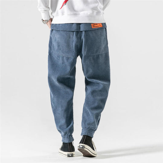 Herren Hose Klassisch Bequem Corduroy Material-6