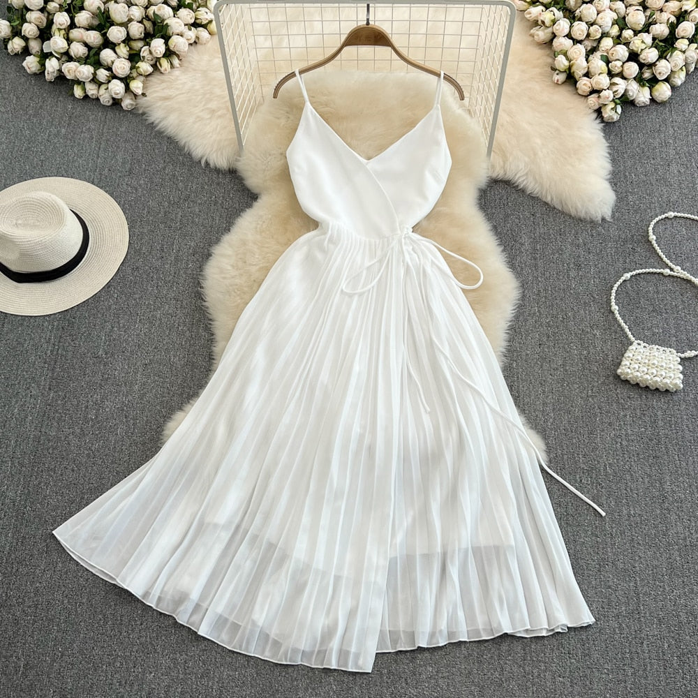 Damen A-Linien-Sonnenkleid