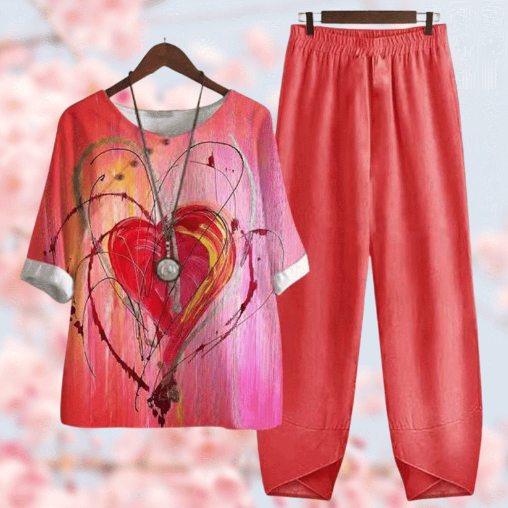Damen-Loungewear | Bequeme Passform | Zweiteiliges Set | Zeitloser Schnitt 3