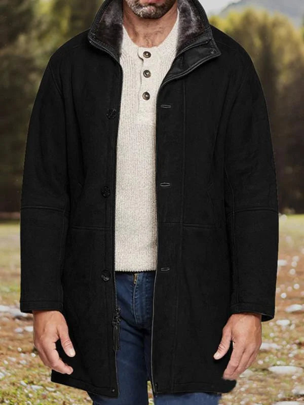 Damen 3/4 Lange Plüschjacke aus Merinowolle 6