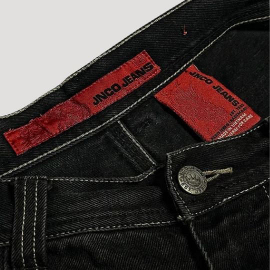 Damen Baggy Jeans Hohe Taille Lässig 2
