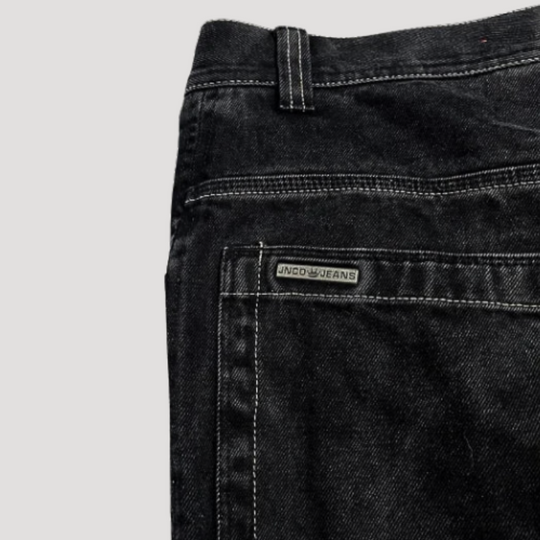 Damen Baggy Jeans Hohe Taille Lässig 4