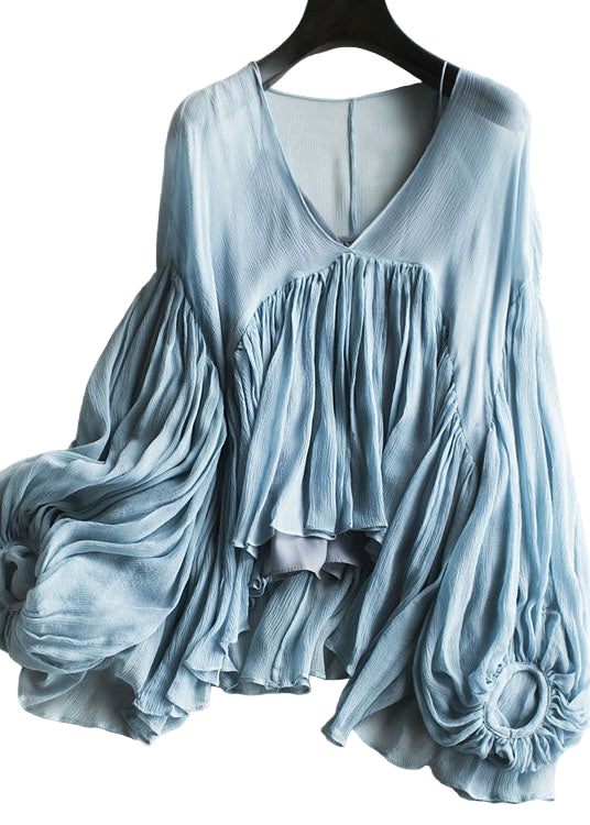 Damen Blusen Set mit Spaghettiträgern und Laternenärmeln für Sommerabende 0