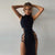 Damen Bodycon Kleid mit Mock Neck und Cut-Outs 1