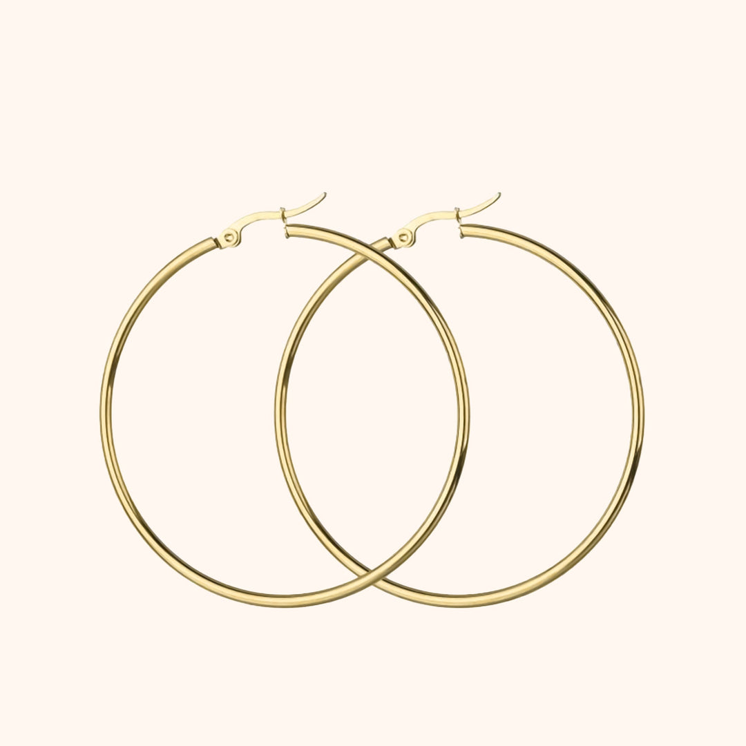 Damen Creolen im minimalistischen Stil 3