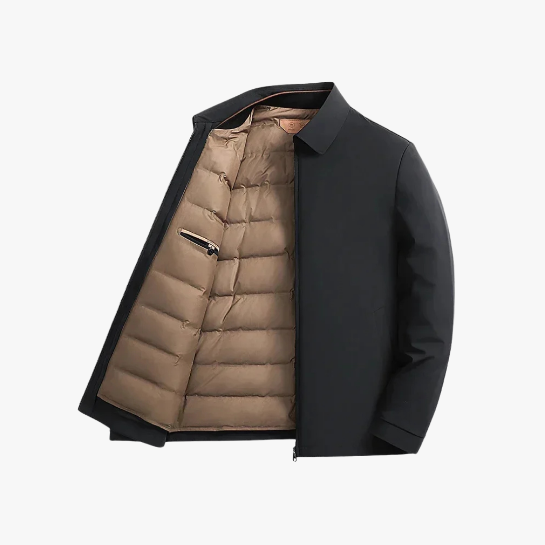 Damen Daunenjacke mit Kapuze und Reißverschluss, Leichtes Nylon, Reguläre Passform 3