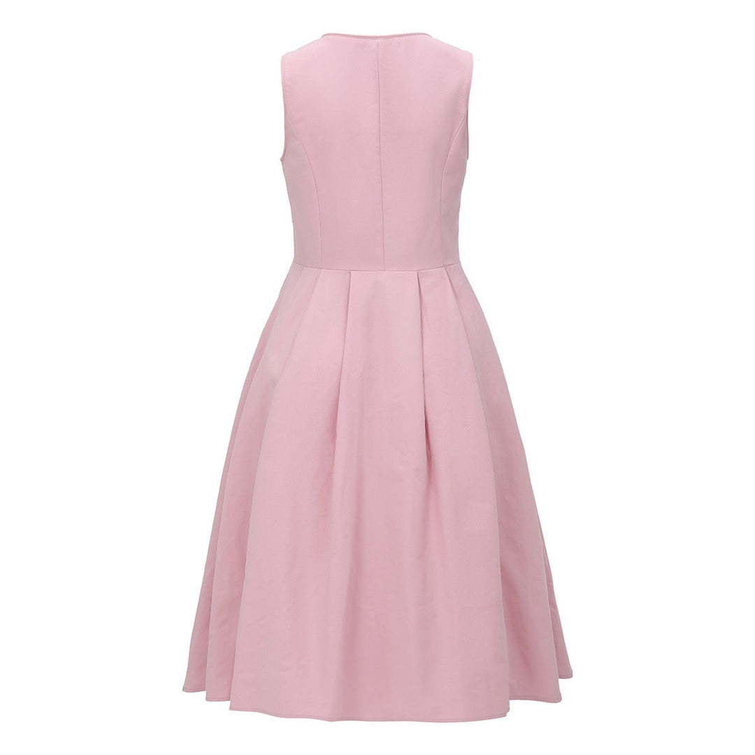 Damen Dirndl Vintage Stil Polyester für Oktoberfest und Trachtenpartys 4