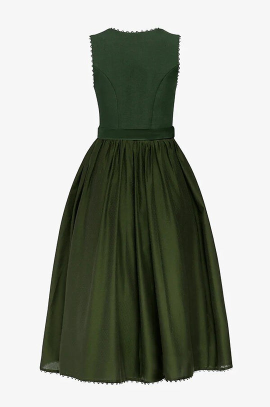 Damen Dirndlkleid Traditionelles Ärmelloses Design Günstige Baumwolle 2