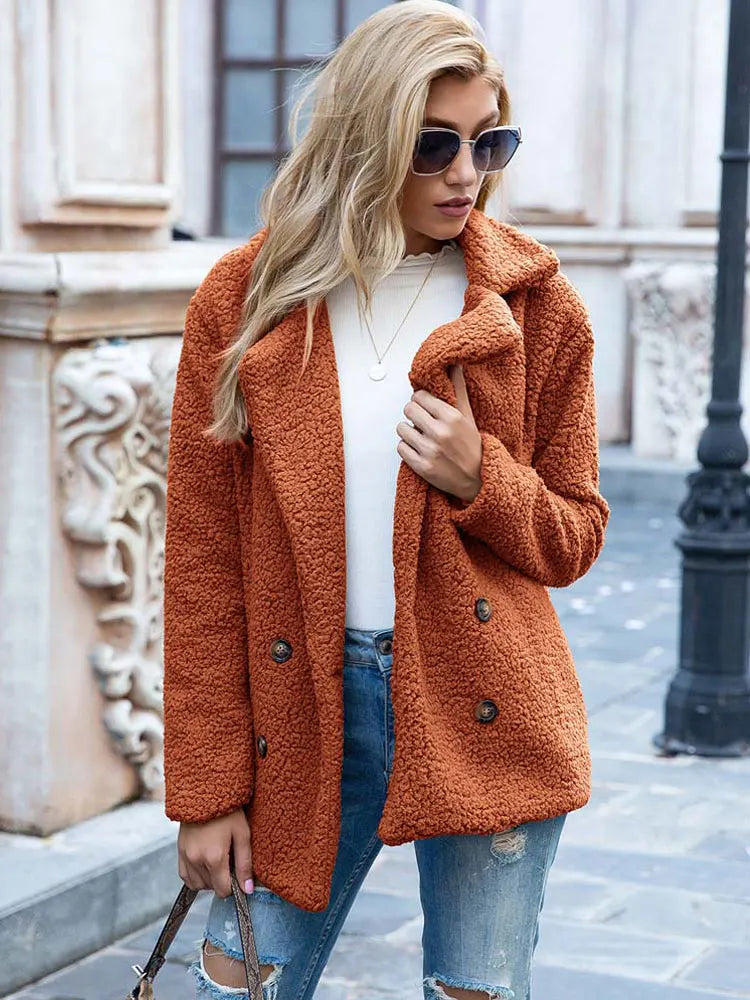 Damen Faux Fur Jacke Elegante und Stilvolle Oberbekleidung 16