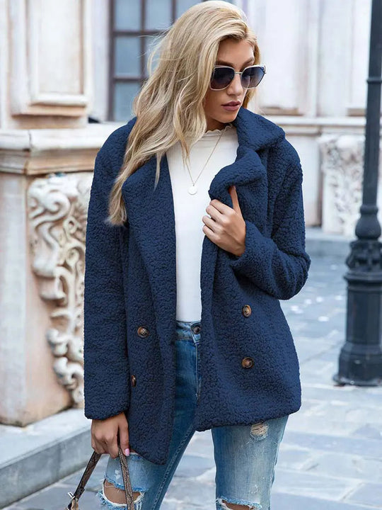 Damen Faux Fur Jacke Elegante und Stilvolle Oberbekleidung 17