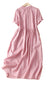 Damen Festliches Kleid mit Peter-Pan-Kragen und Kurzen Ärmeln 0