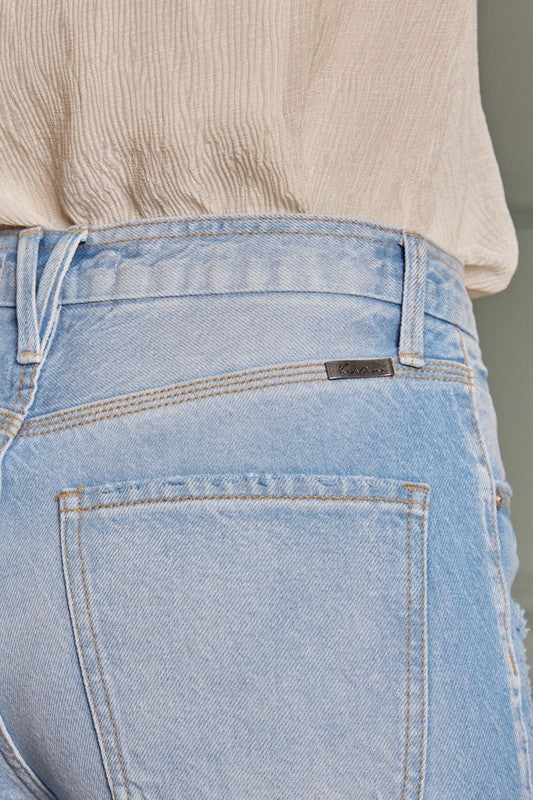 Damen Flared Jeans im 90er Stil mit hohem Bund aus leichtem Denim 3