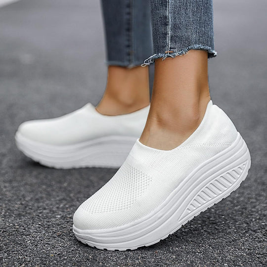 Damen Flip Flop Sneakers mit Orthopädischem Fußbett 7