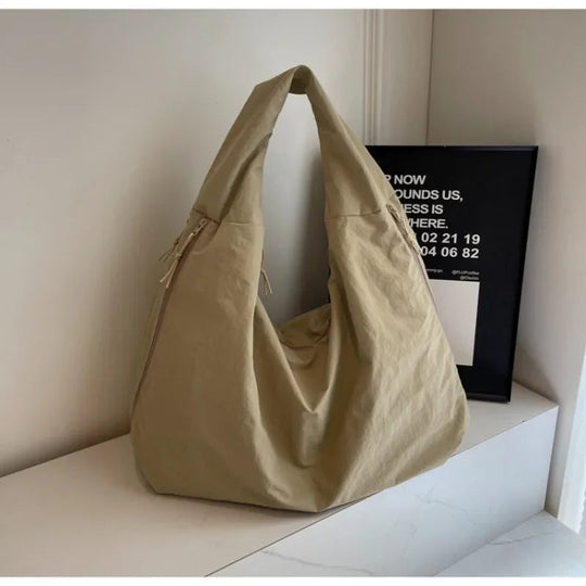 Damen Handtasche Minimalistisch Flexibles Material Große Umhängetasche 5