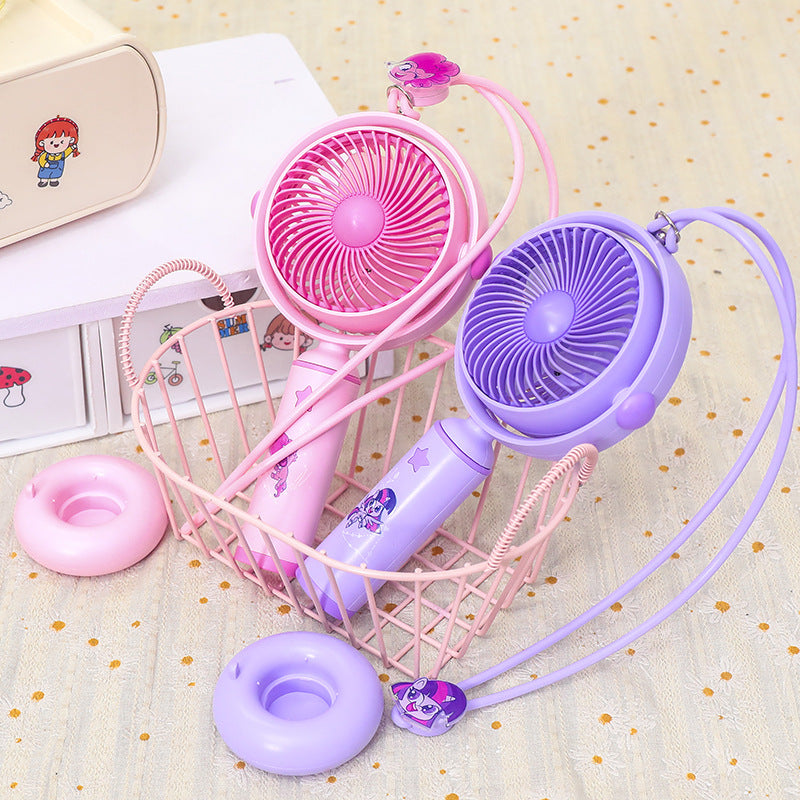 Damen Handventilator Kreatives Tierdesign Tragbar Leise USB Aufladung 4