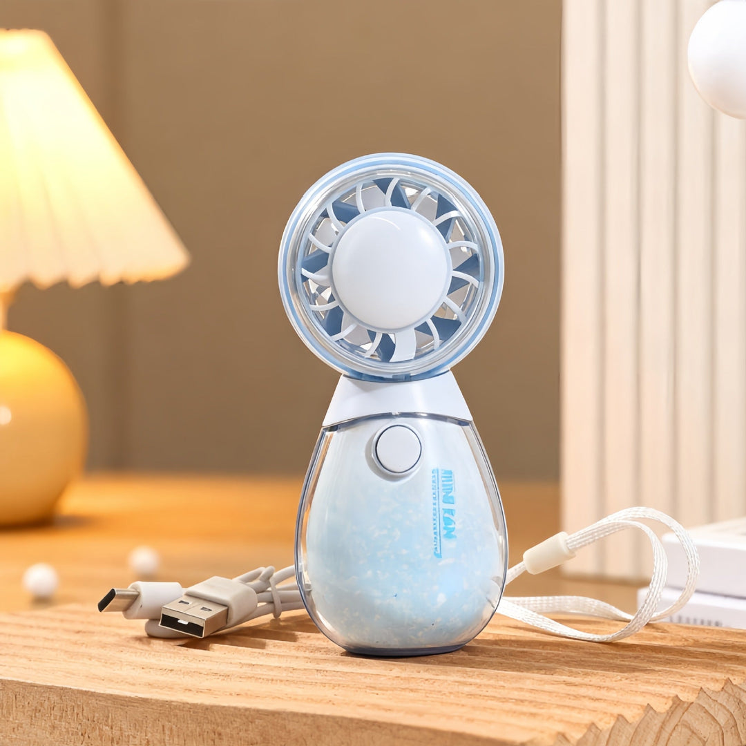 Damen Handventilator Tierdesign Ergonomisch USB Aufladbar Kompakt 5
