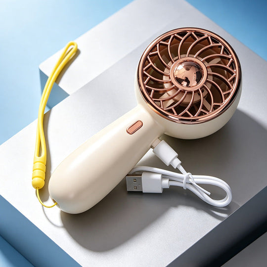 Damen Handventilator Tragbar mit Stilvollem Design 2