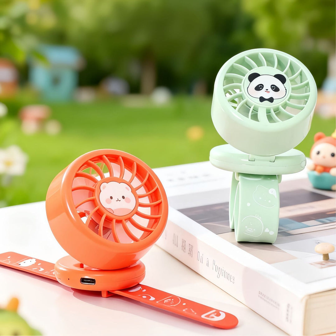 Damen Handventilator Tragbar mit Tierdesign für Unterwegs 2