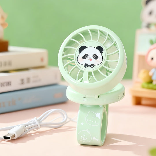Damen Handventilator Tragbar mit Tierdesign für Unterwegs 9
