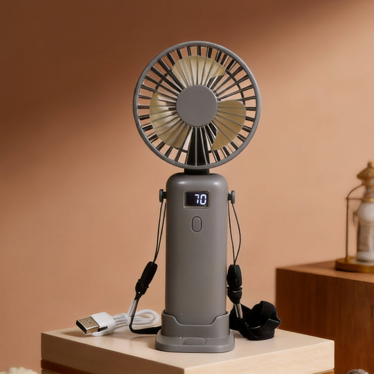 Damen Handventilator Tragbar mit USB-Ladefunktion Modernes Design 6