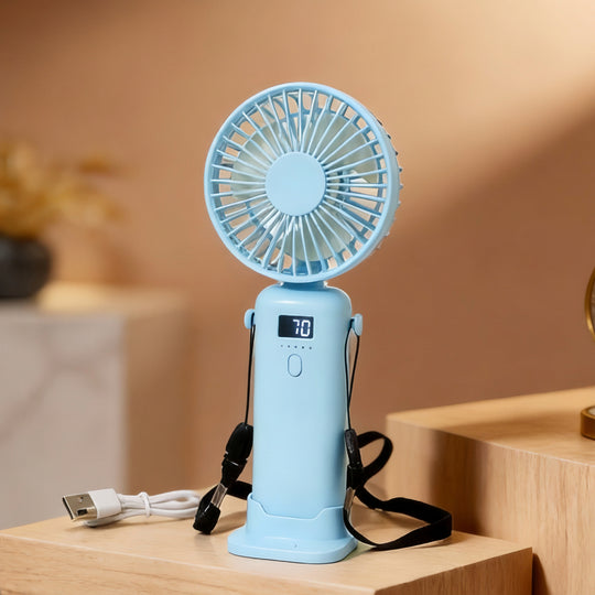 Damen Handventilator Tragbar mit USB-Ladefunktion Modernes Design 7