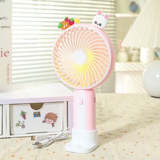 Damen Handventilator Verspielt im Tierdesign Tragbar und USB Aufladbar 9
