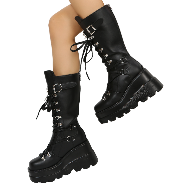 Damen Hohe Stiefel Modern Style 0