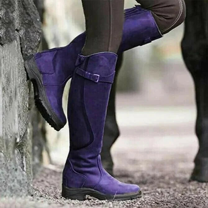 Damen Hohe Stiefel aus Leder für alle Wetterbedingungen 4
