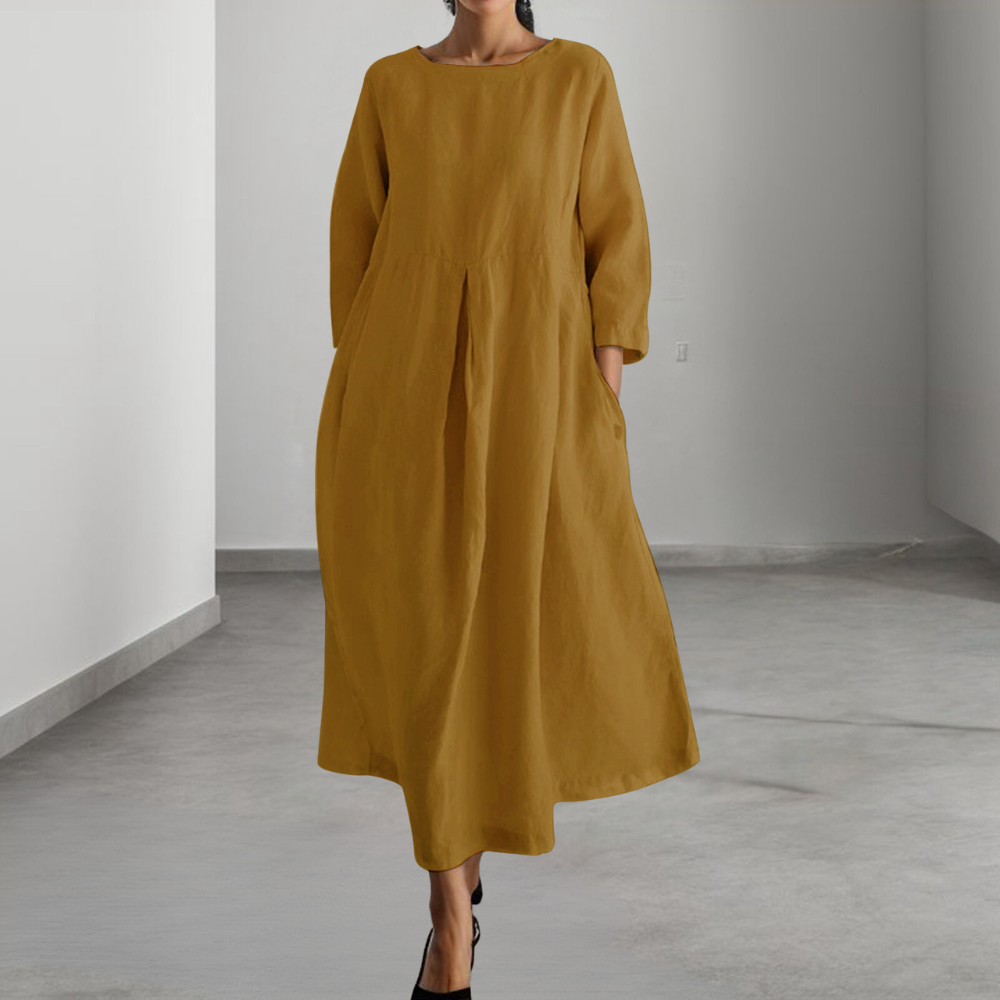 Damen Kleid Fließend Tailliert für Sommerliche Anlässe 0