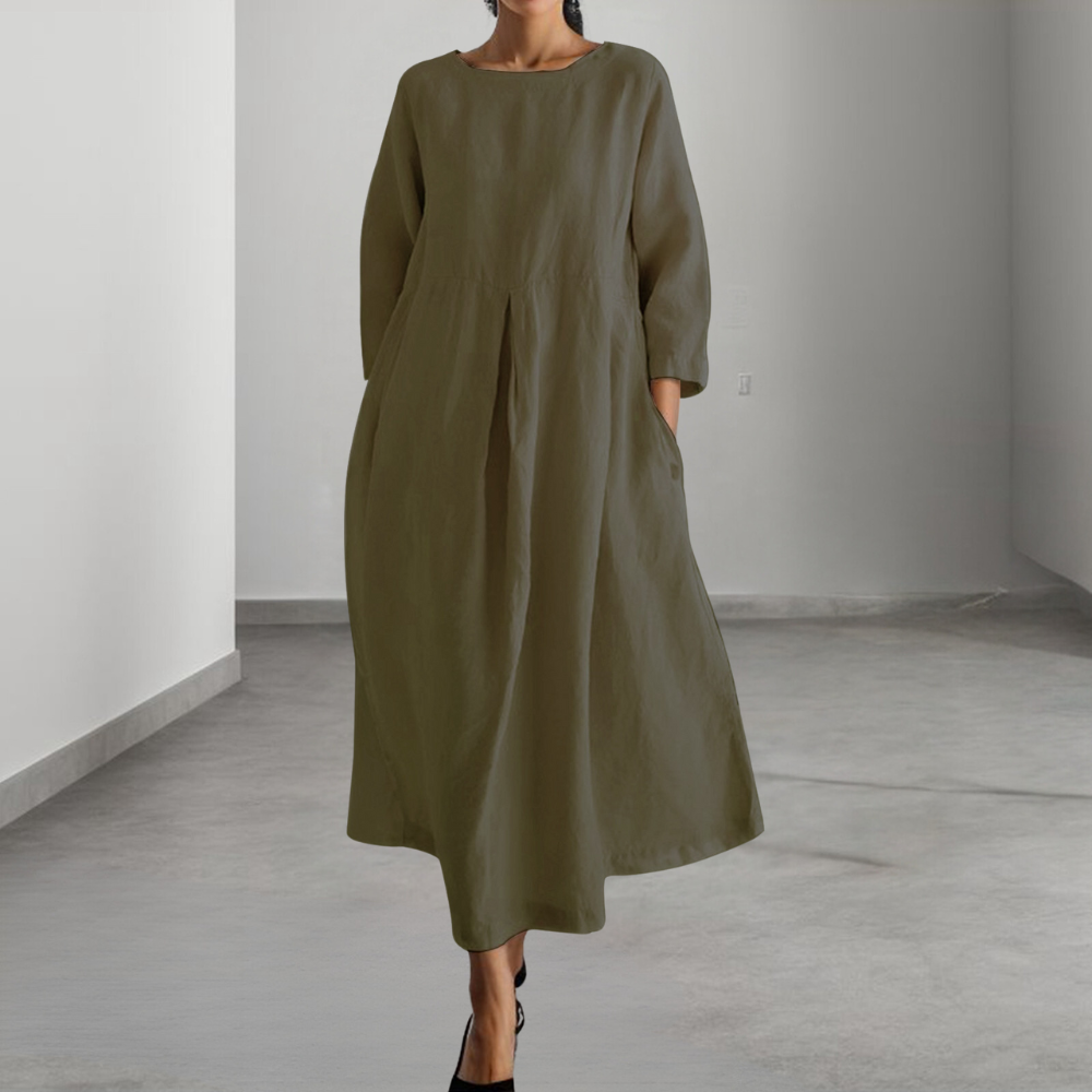 Damen Kleid Fließend Tailliert für Sommerliche Anlässe 9