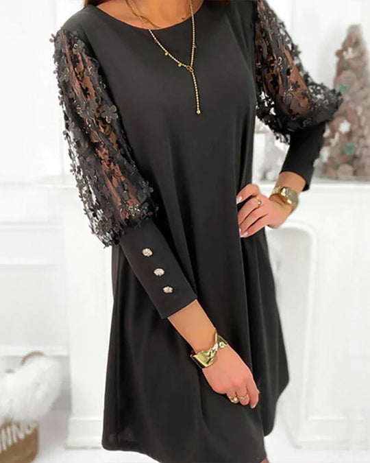 Damen Kleid Modern Stilvoller Schnitt Luxuriöser Stoff 5