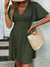 Damen Kleid mit V-Ausschnitt und geraffter Taille 4