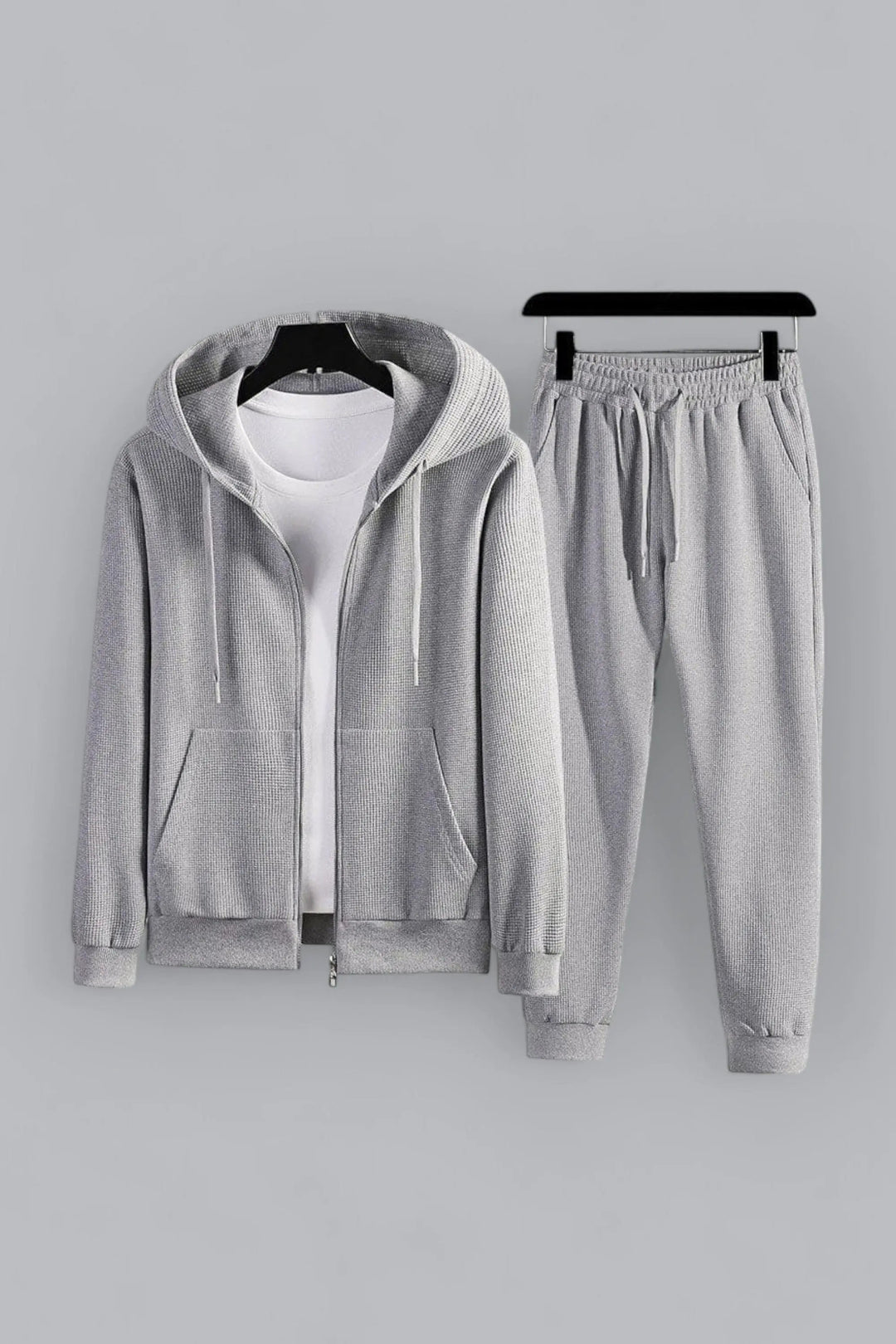 Damen Loungewear Set Waffel Strick Stil 1