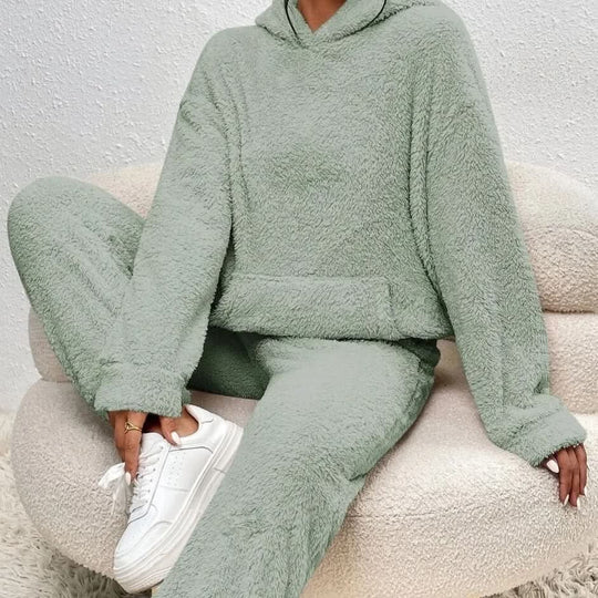 Damen Loungewear Set mit Kapuze für Gemütliche Stunden 2