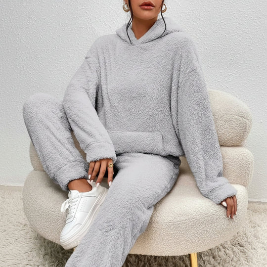 Damen Loungewear Set mit Kapuze für Gemütliche Stunden 5