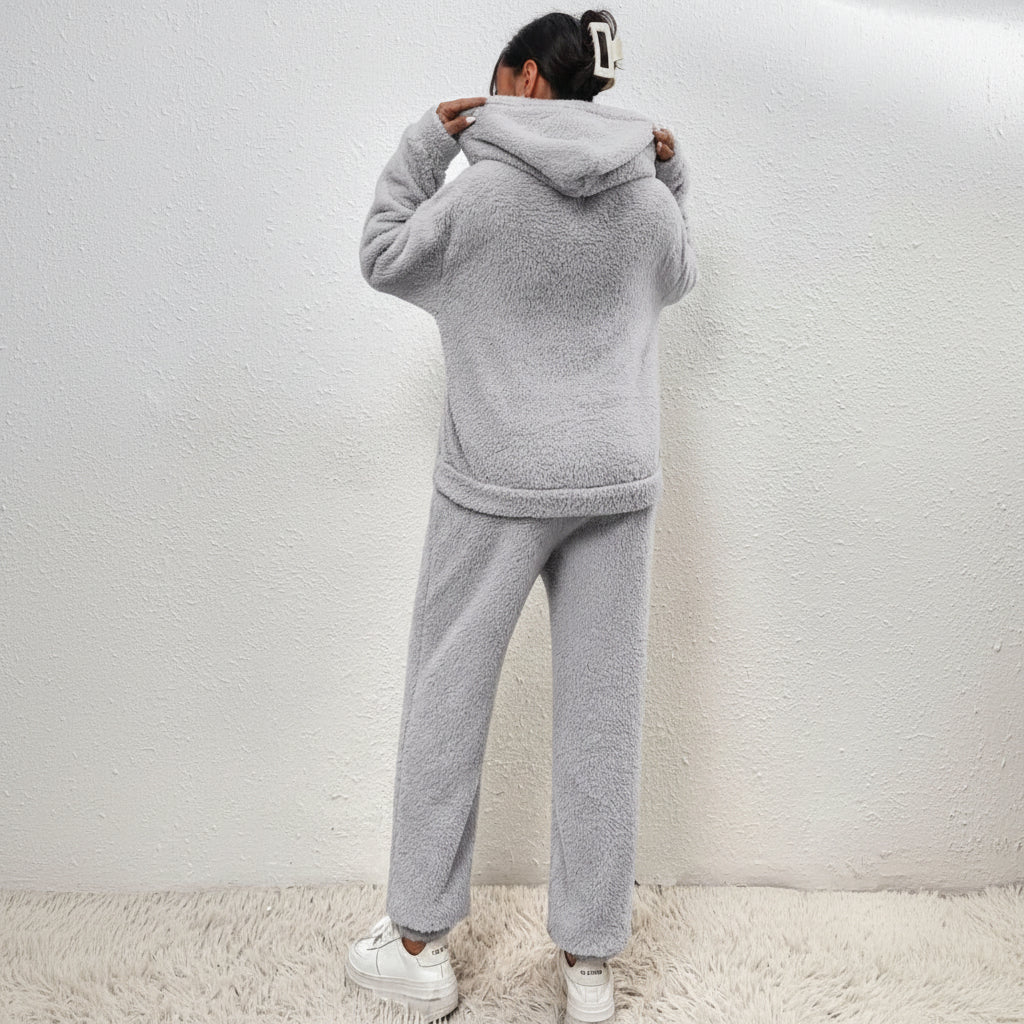 Damen Loungewear Set mit Kapuze für Gemütliche Stunden 8
