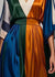 Damen Maxikleid V-Ausschnitt Hohe Taille Festliches Kleid Hochzeitsgast 4