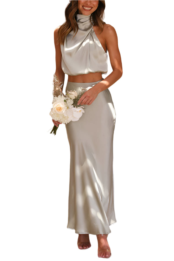 Damen Maxirock Set Modernes Design 0