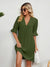 Damen Midi Kleid V-Ausschnitt Halbe Ärmel für Sommerhochzeiten und Freizeit 3