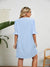 Damen Midi Kleid V-Ausschnitt Halbe Ärmel für Sommerhochzeiten und Freizeit 6
